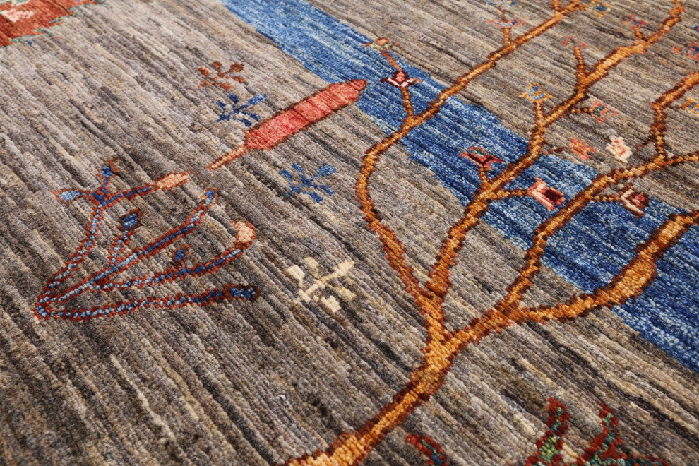5' 8" X 7' 11" Persian Gabbeh Tribal Hand-Knotted Rug Q7304