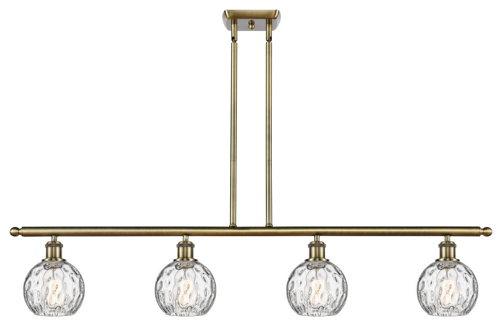 Innovations 516-4I-AB-G1215-6-LED 4 Light Island Light, Antique Brass