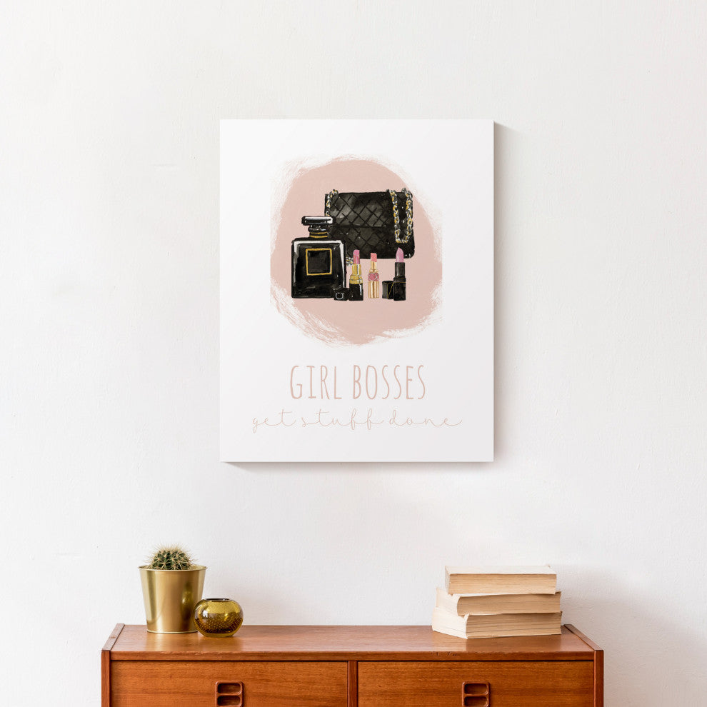 Girl Bosses Get Stuff Done 16x20 Canvas Wall Art