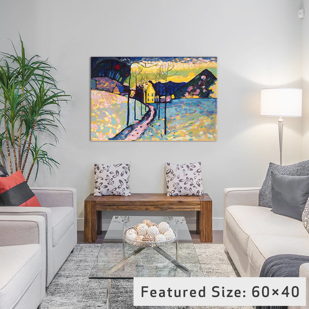 "Winter Landscape" Wrapped Canvas Art Print, 18x12x1.5