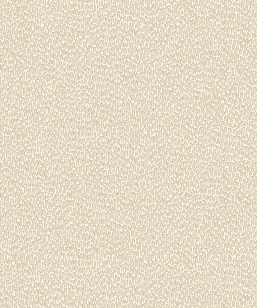 Natural Faux 2, Modern Geometric Stone Wood Rustic Wallpaper, Beige, Sample