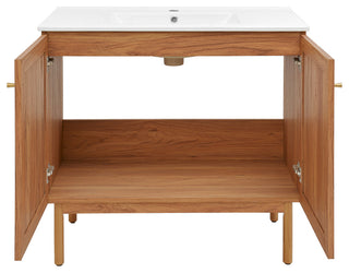 Classe Bathroom Vanity, Oak, 36"