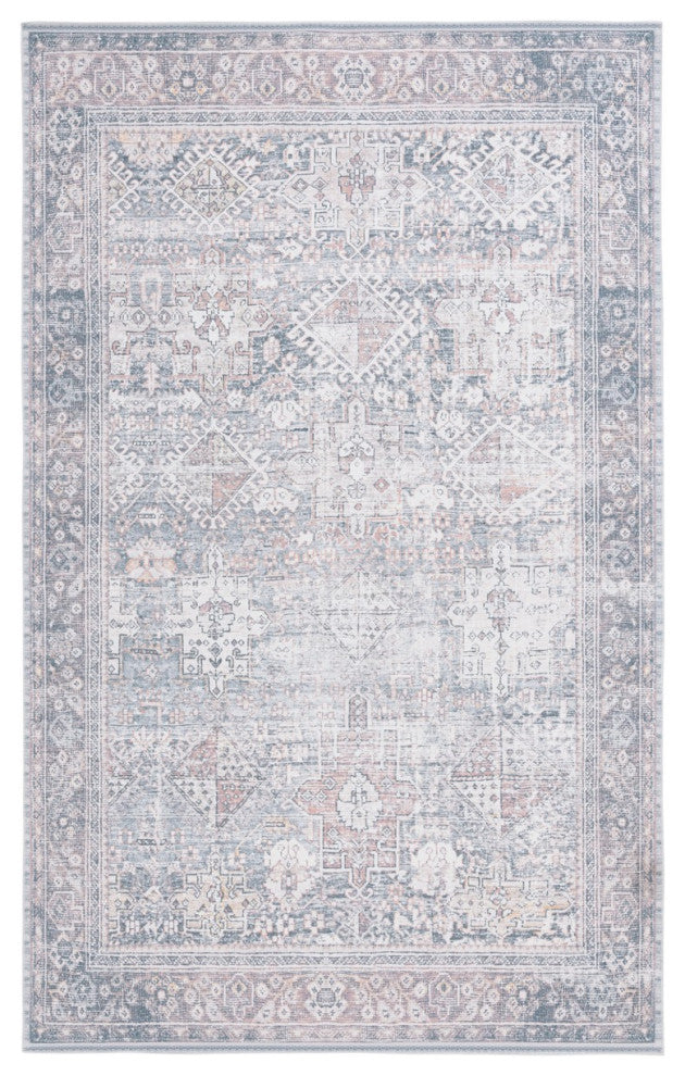 Safavieh Arizona Machine-Washable Collection ARZ199 Rug, Dark Sage/Ivory, 4'x6'