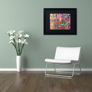 Josh Byer 'Friends' Art, Black Frame, Black Mat, 14x11