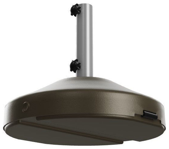120 lbs Round Umbrella Base with Wheel, Bronze