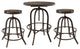 Modern Brown Gather 3 Piece Dining Set