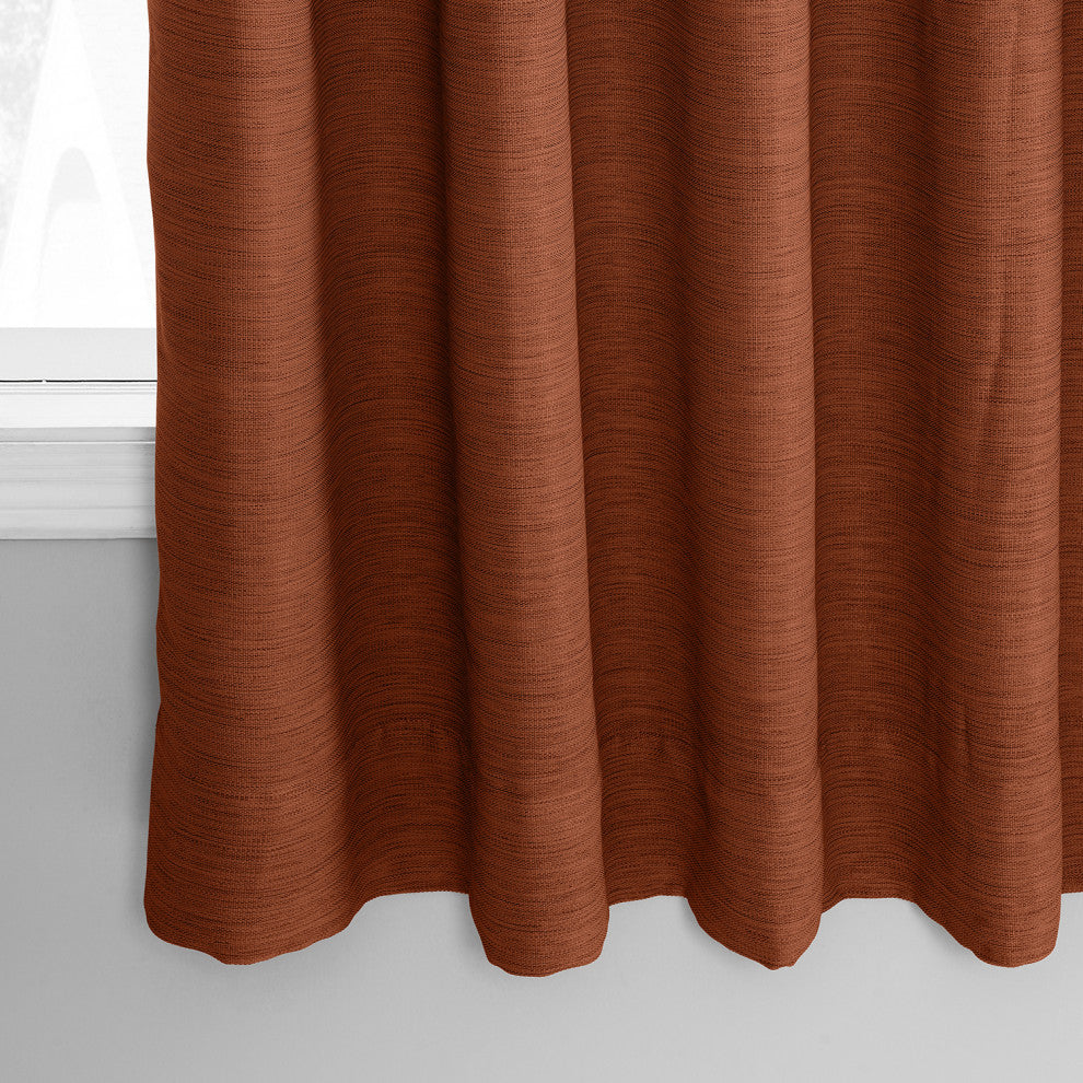 Persimmon Bellino Blackout Room Darkening Curtain Single Panel, 50"x63"
