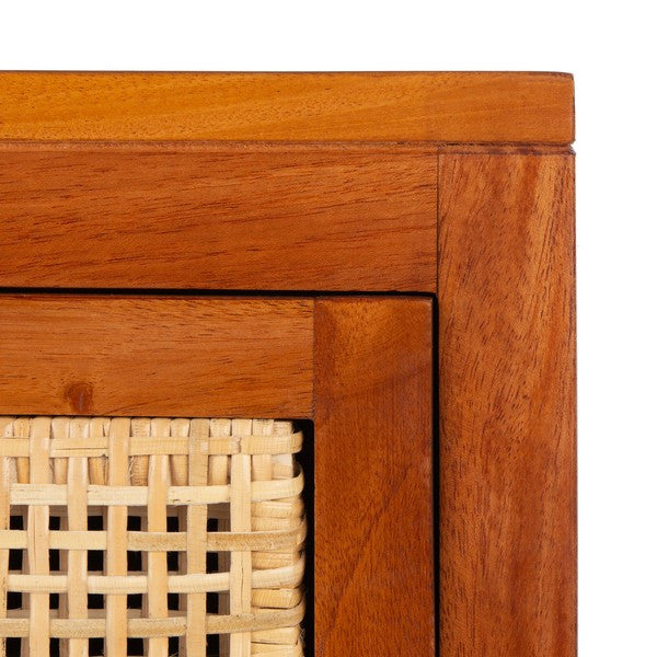 Safavieh Devon 1 Drawer 1 Door Nightstand, Natural