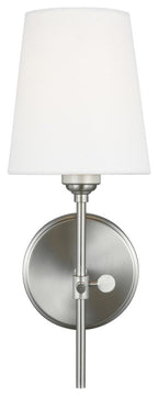 Sea Gull Baker 1-Light Wall Sconce Brushed Nickel