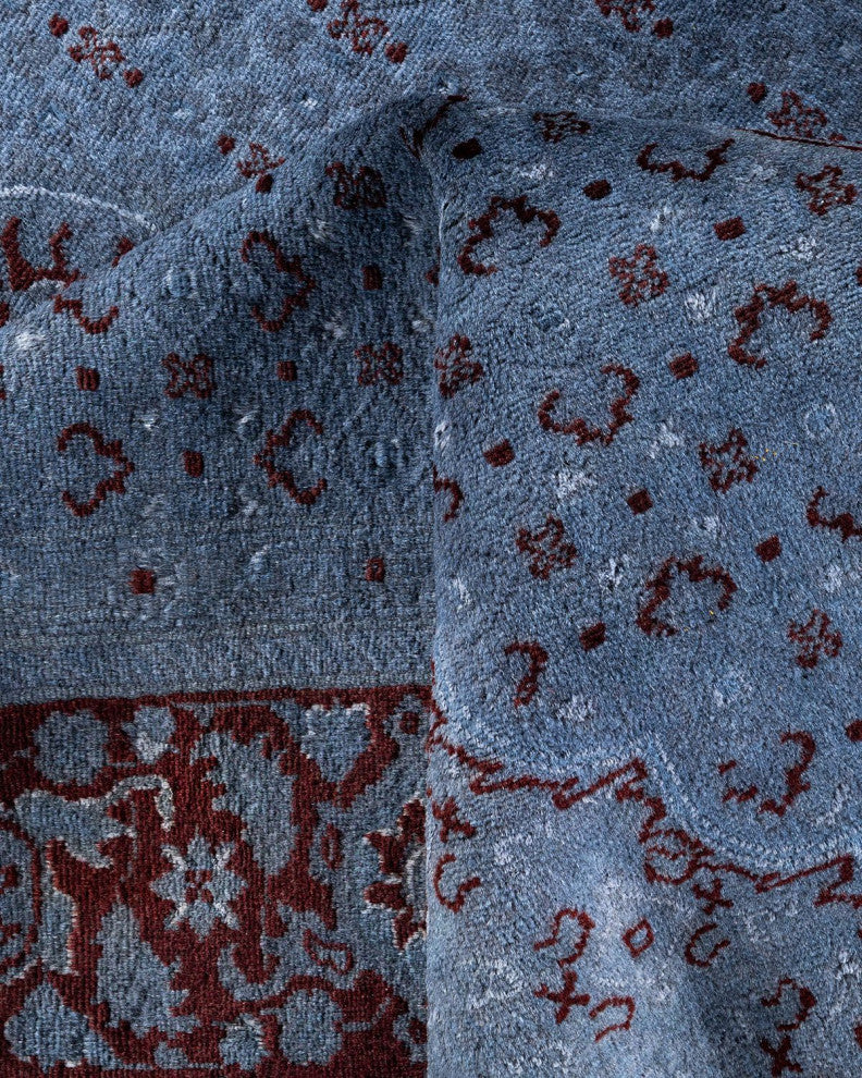 Fine Vibrance, One-of-a-Kind Hand-Knotted Area Rug Gray, 6'2"x9'4"