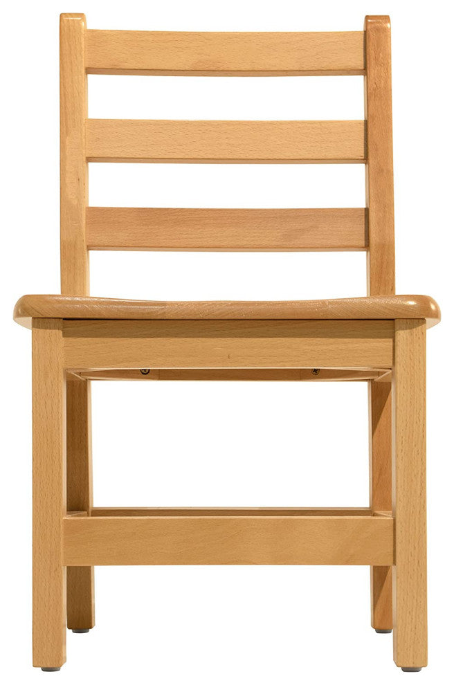 RRI Goods Ladderback Kids Wooden Chair Set of 2, 16"