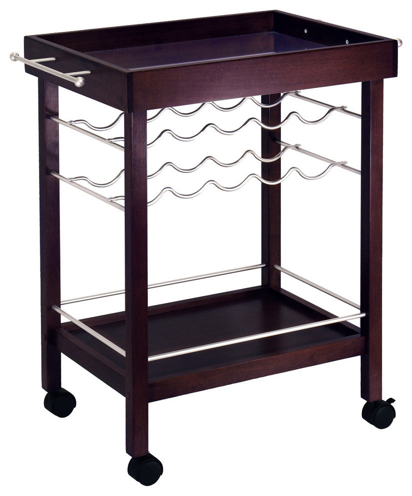 Full product shot on solid white background with no text; front-facing and clearly represents the bar cart.