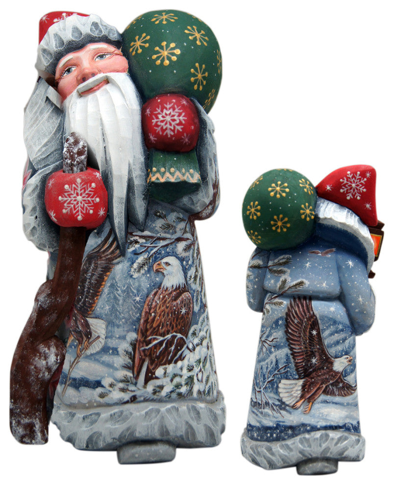 Eagle Santa Masterpiece Woodcarved Figurine