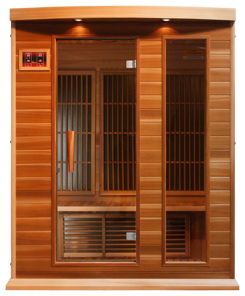 Maxxus 3 Person Far Ir Carbon Red Cedar Sauna