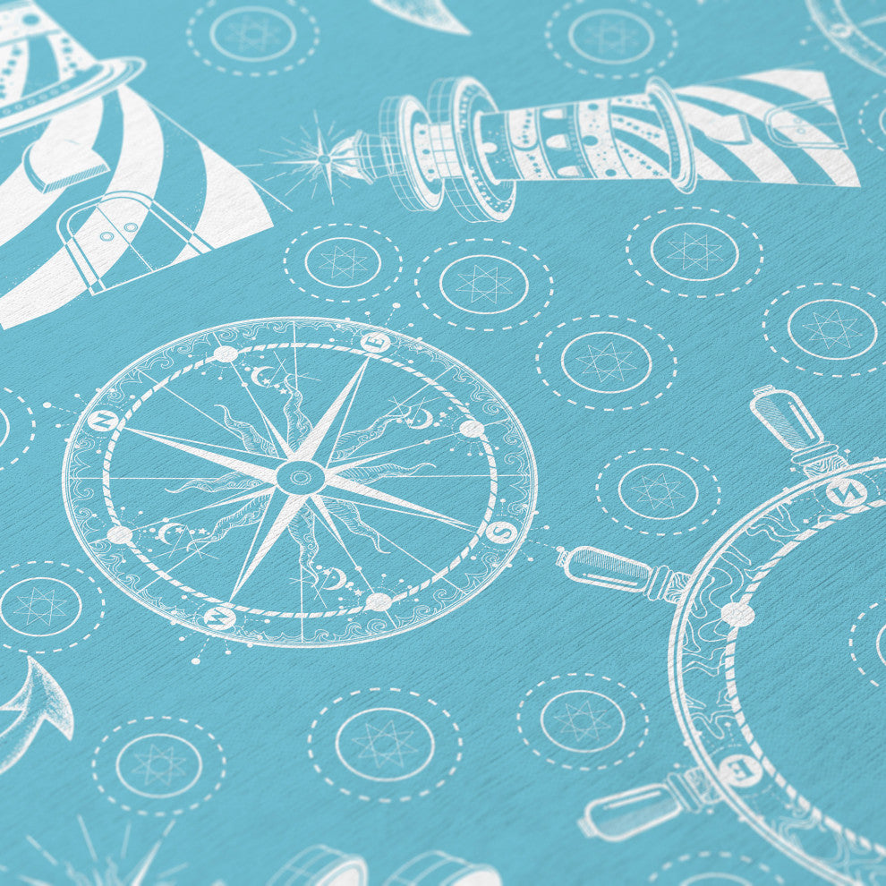 Indoor/Outdoor Harbor HA9 Ocean Machine Washable 8' x 8' Round Rug