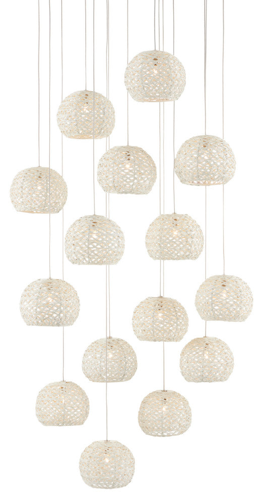 Piero Multi-Drop Pendant, Round 15-Light