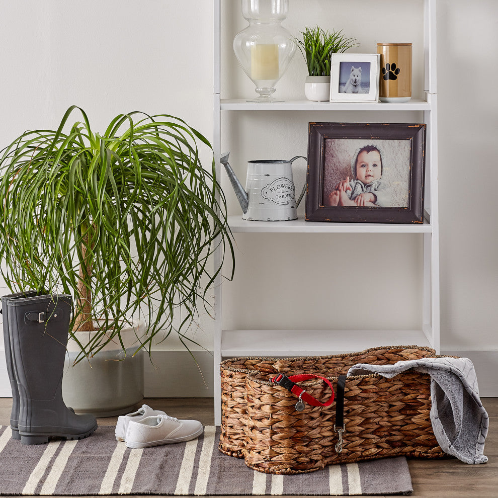 Bone Dry Dark Brown Hyacinth Bone Pet Basket Large