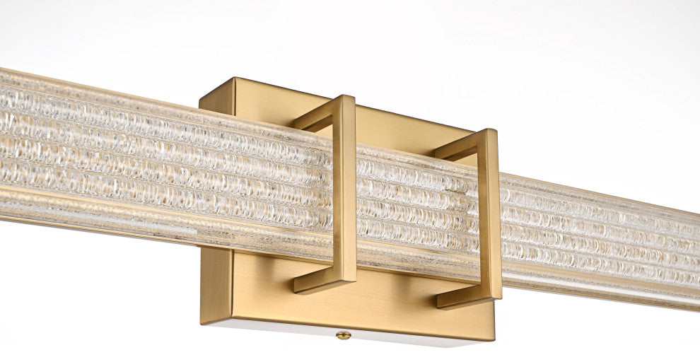 Home Living 31" Led Wall Sconce, Satin Gold