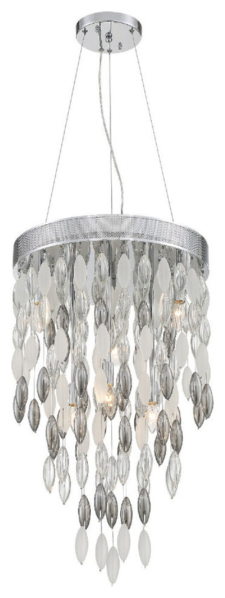 Crystorama HUD-A2216-CH, 6-Light Chandelier, Polished Chrome