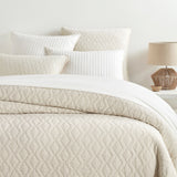 Birdie Natural Quilted Coverlet