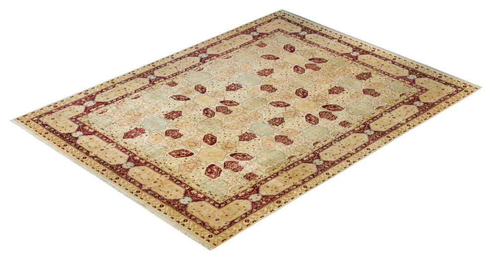 Emily, One-of-a-Kind Hand-Knotted Area Rug Ivory, 8'3"x10'2"