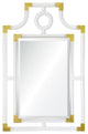 Aria Acrylic Mirror, Brass