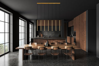 Z-Lite 919MP24-7L-LED Forest 54"W Linear Chandelier - Brushed Nickel