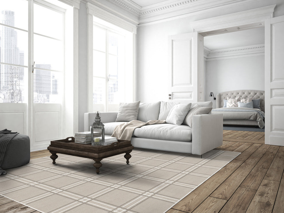 Joy Carpets Impressions Broadfield Area Rug, Beige, 7'8"x10'9"