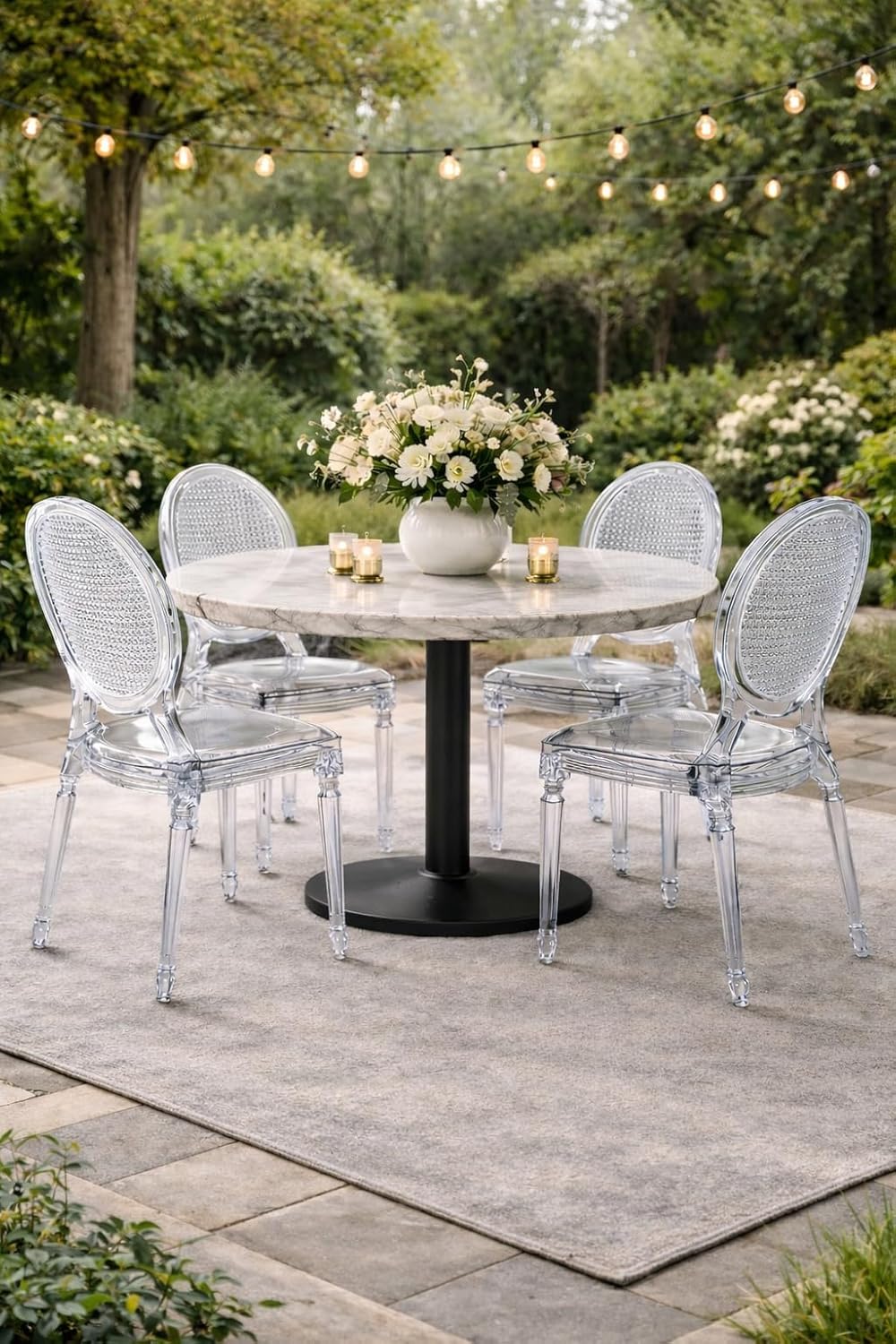 Stackable Side Ghost Style Dining Room Chair Chair Modern Designer Kitchen Clear