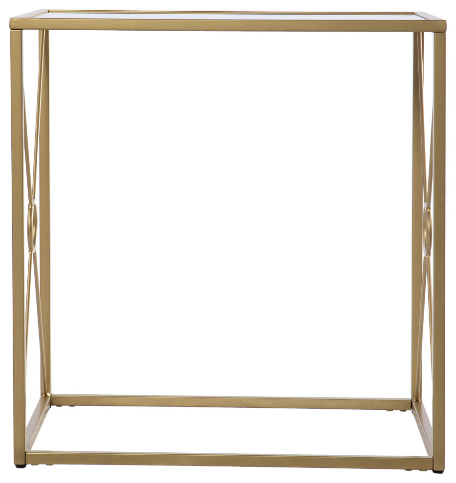 Fanning Mirror-Top End Table