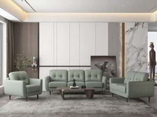 ACME Radwan Chair, Pesto Green Leather
