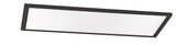 Lugano 48"x 24" LED Linear Flush Mount, Black