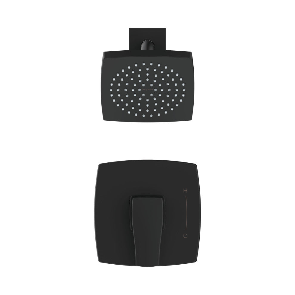 Tribune 1H Shower Only Trim Kit and Treysta Cartridge 1.75gpm, Satin Black