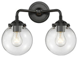 Beacon 2-Light LED Sconce, Oil Rubbed Bronze, Glass: Clear