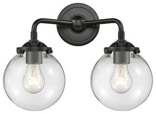 Beacon 2-Light LED Sconce, Oil Rubbed Bronze, Glass: Clear