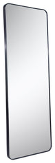 65 inch Rectangular Framed Rust-Proof Floor Bedroom Mirror, Black, 22'' X 65''