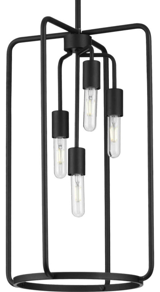 Bonn Collection 4-Light Black Pendant