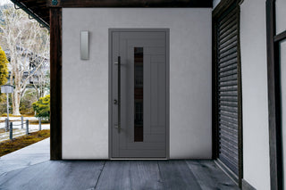 Exterior Prehung Steel Door Ronex 0130 Grey