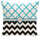 Express Line Geometric Print Pillow, Raven, 16"x16"