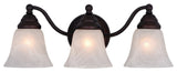 Standford 3-Light Vanity, Oil Burnished Bronze/Alabaster Glass