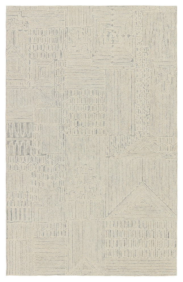 Jaipur Living Karim Handmade Striped Cream/ Light Gray Area Rug 6'X9'