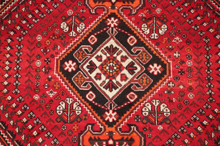 Consigned, Vintage Faded Persian Traditional Handmade Abrash Area Rug, Red, 7x10