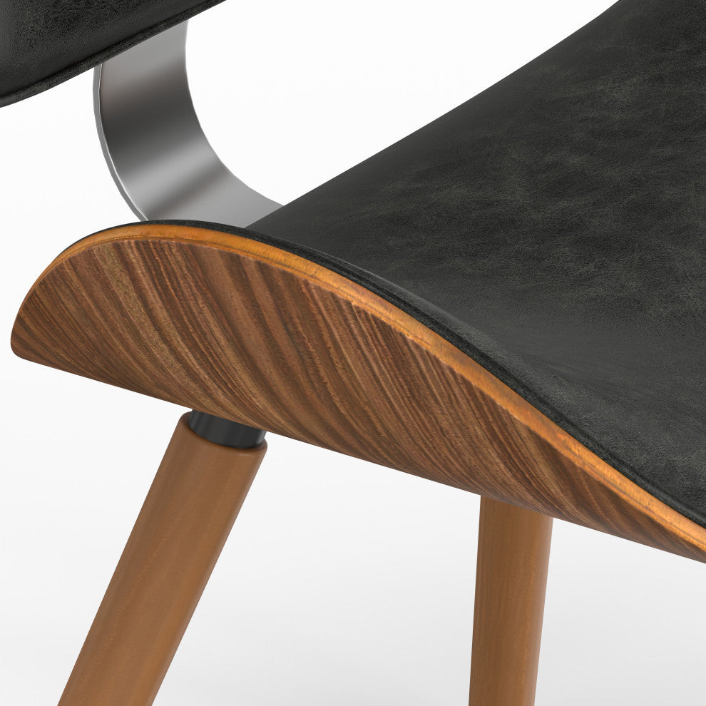 Marana Dining Chair in Slate Grey Vegan Faux Leather
