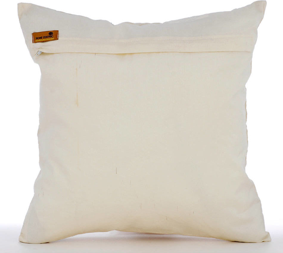 Ivory Decorative Pillow Covers 14"x14" Silk, Millennium