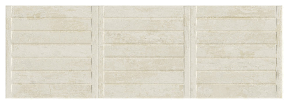 Habanera Decor Bone Fluted Ceramic Wall Tile