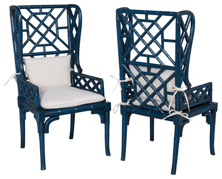 Guild Master 694018P Bamboo Wing Back Chair
