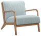INK+IVY Novak Mid-Century Modern Accent Armchair, Light Blue