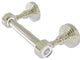Pacific Grove 2-Post Toilet Paper Holder with Groovy Accents, Polished Nickel