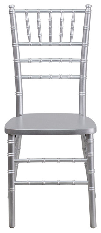 Contemporary Design Silver Wood Chiavari Chair