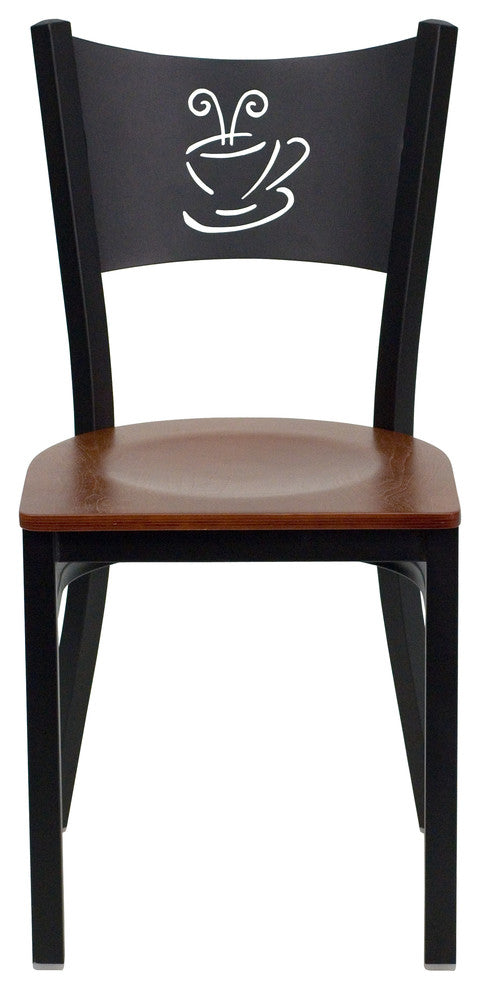 Restaurant Tables and Chairs, "Matias" Coffee Back Casual Dining Chair, Cherry